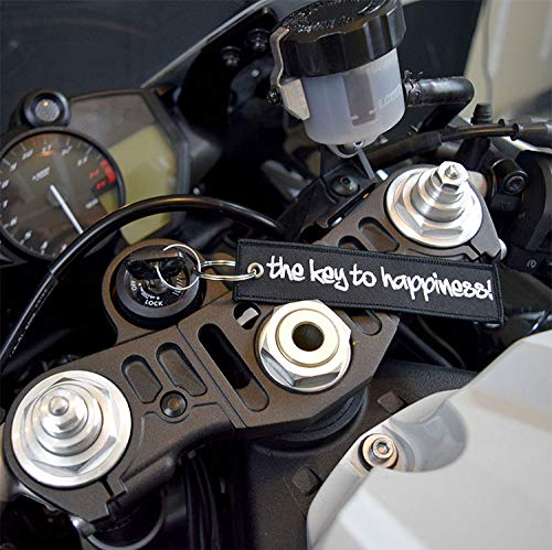 Motoloot Keychain For Motorcycles, Scooters, Cars And Gifts (The Key To Happiness)