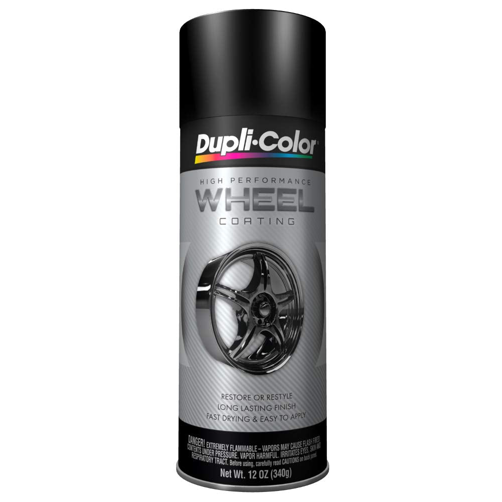 Dupli-Color Hwp104-6Pk High Performance Wheel Paint - Black - 12 Oz Aerosol Can Pack Of 6