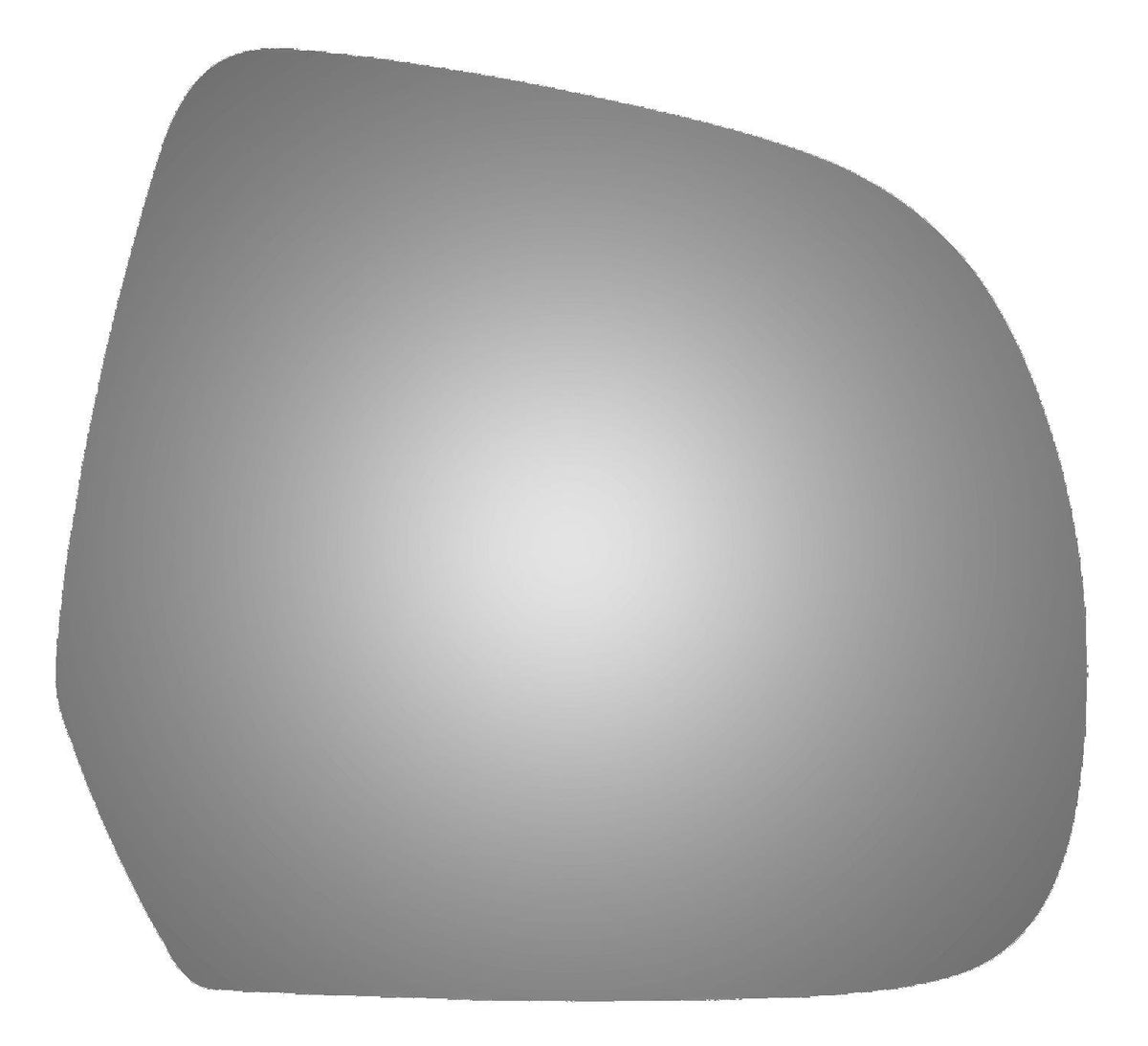 Burco 5566 Convex Passenger Side Replacement Mirror Glass (Mount Not Included) compatible with 2011-2017 Leaf, 2012-2016 Versa, 2014 Versa Note