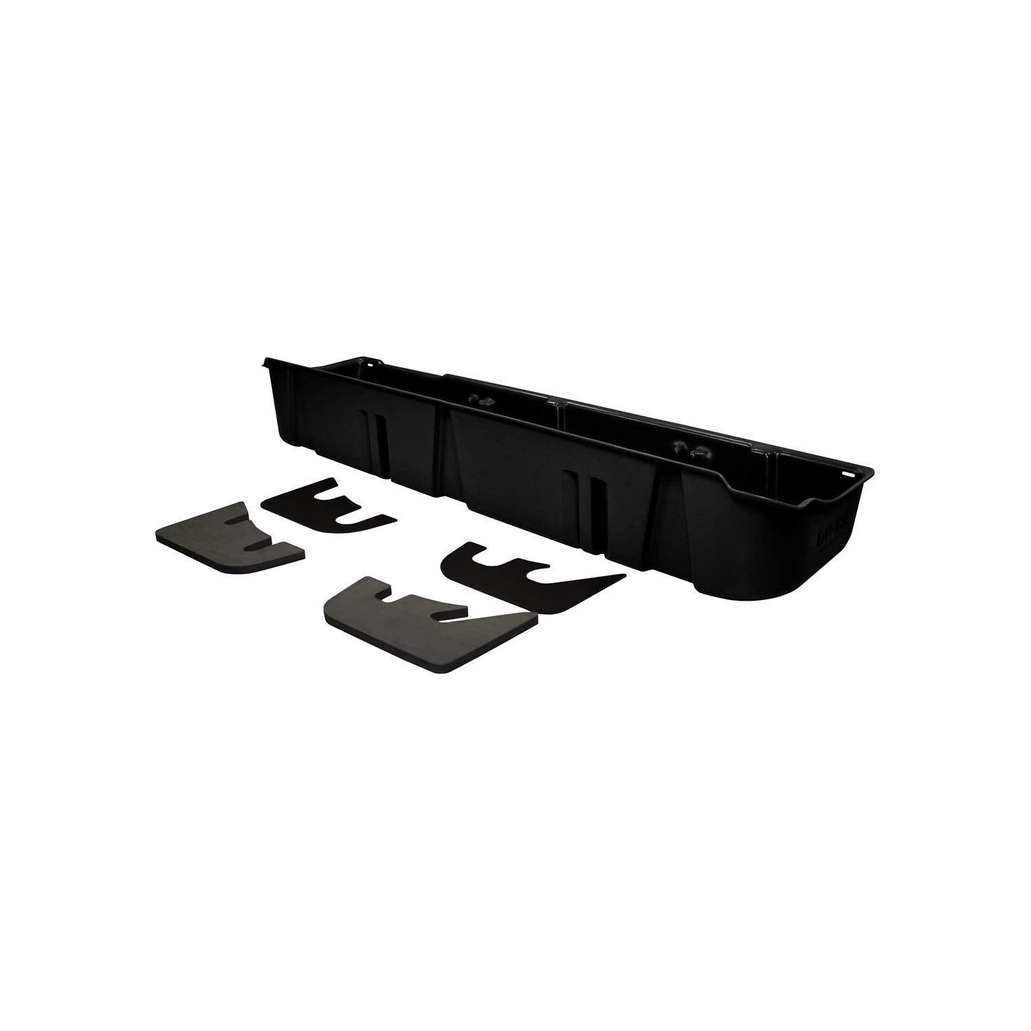 Du-Ha Under Seat Storage Fits 2009-2014 Ford F150 Supercrew Without Factory Subwoofer | Black Heavy-Duty Back Seat Organizer, In