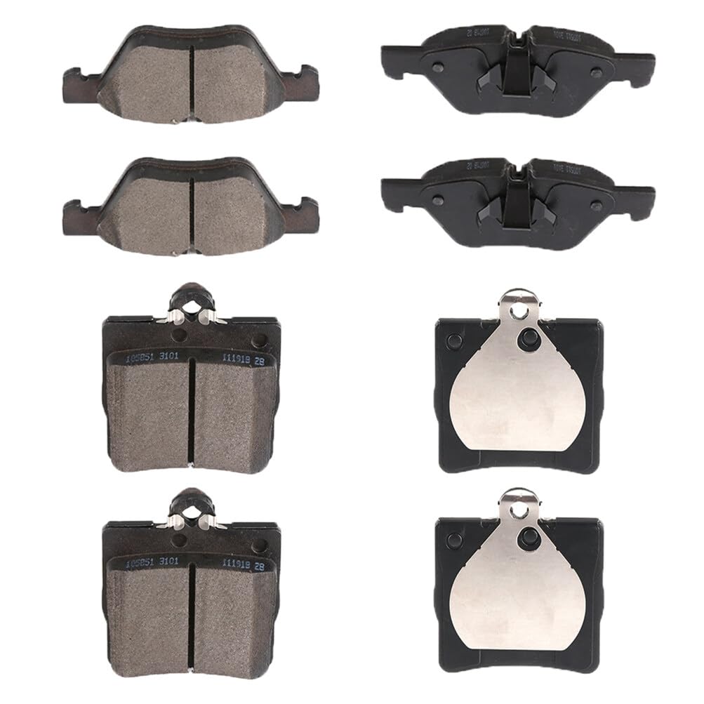Cciyu D853 D779 Front & Rear Semi-Metallic Disc Brake Pads Kit For Chrysler Crossfire 2004-2008,For Mercedes-Benz Slk320 2001-20