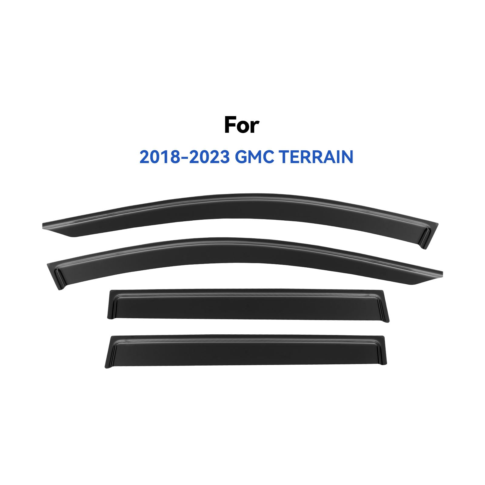 Window Visors Rain Guards Shield for 2018-2024 GMC Terrain, Out-Channel Window Vent Wind Deflectors Visors Shades for 18-24 Terr