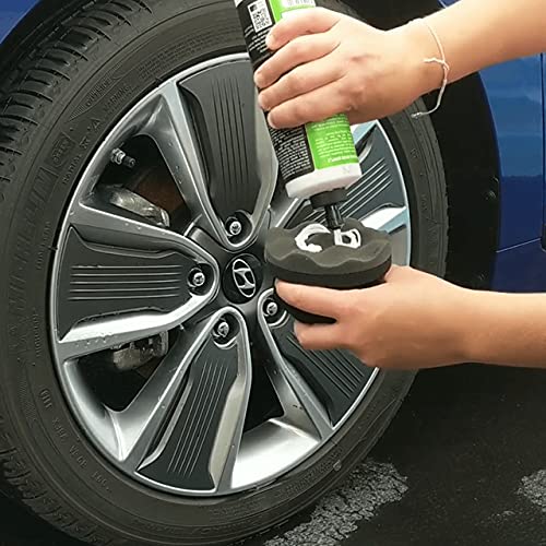 Ipely Tire Shine Brush, Tire Dressing Brush With Storage Base, High Density Bristles Tire Shine Applicator Brush For Auto Detail