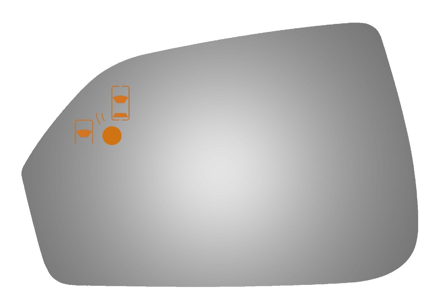 Burco 4655BC Flat Door Mirror Glass for 2013-2017 Lincoln MKZ