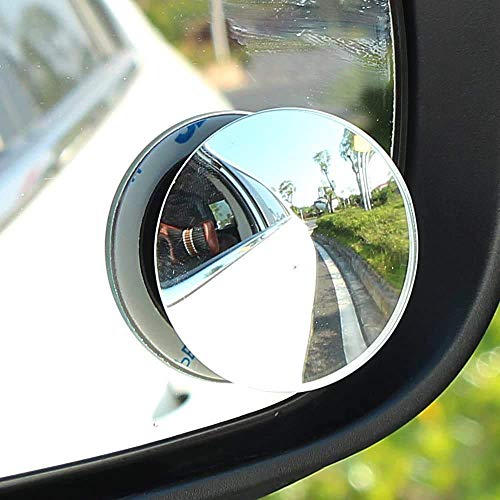 Tekcool Blind Spot Mirror, 2 Round Hd Glass Frameless Car Convex Rear View Mirror, Pack Of 2