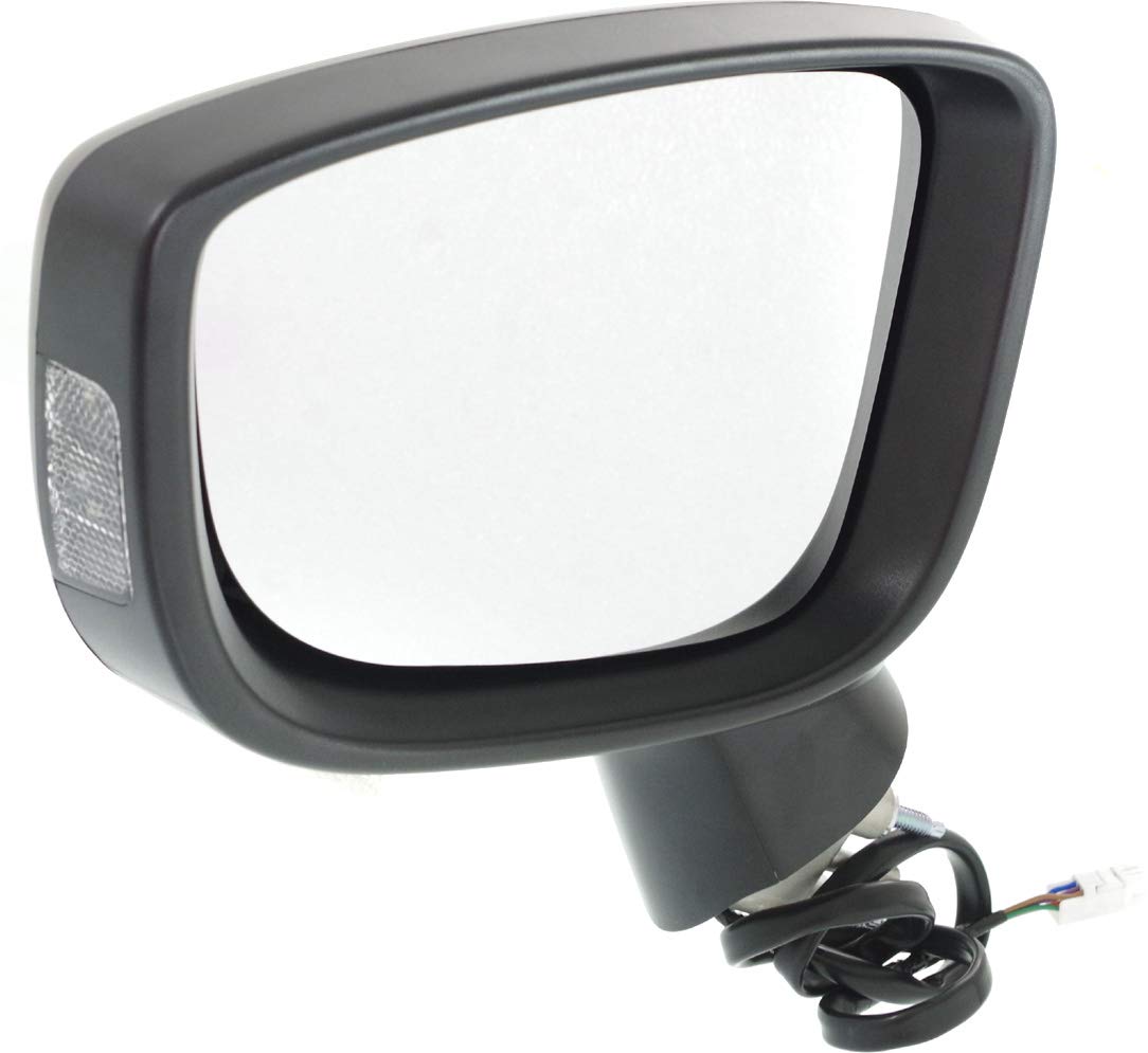 Kool Vue Driver Side Power Non-Heated Mirror For Mazda 3 3 Sport 2014-2016 With Signal Light; Without Blind Spot Monitor Paintable Sedan