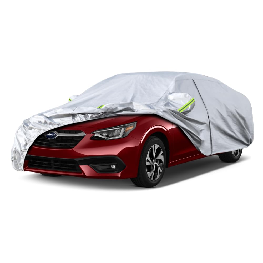 Kaugung 6 Layers Car Cover Custom Fit Subaru Legacy Sedan From 2001 To 2025, Waterproof Car Cover All Weather For Automobiles Ou