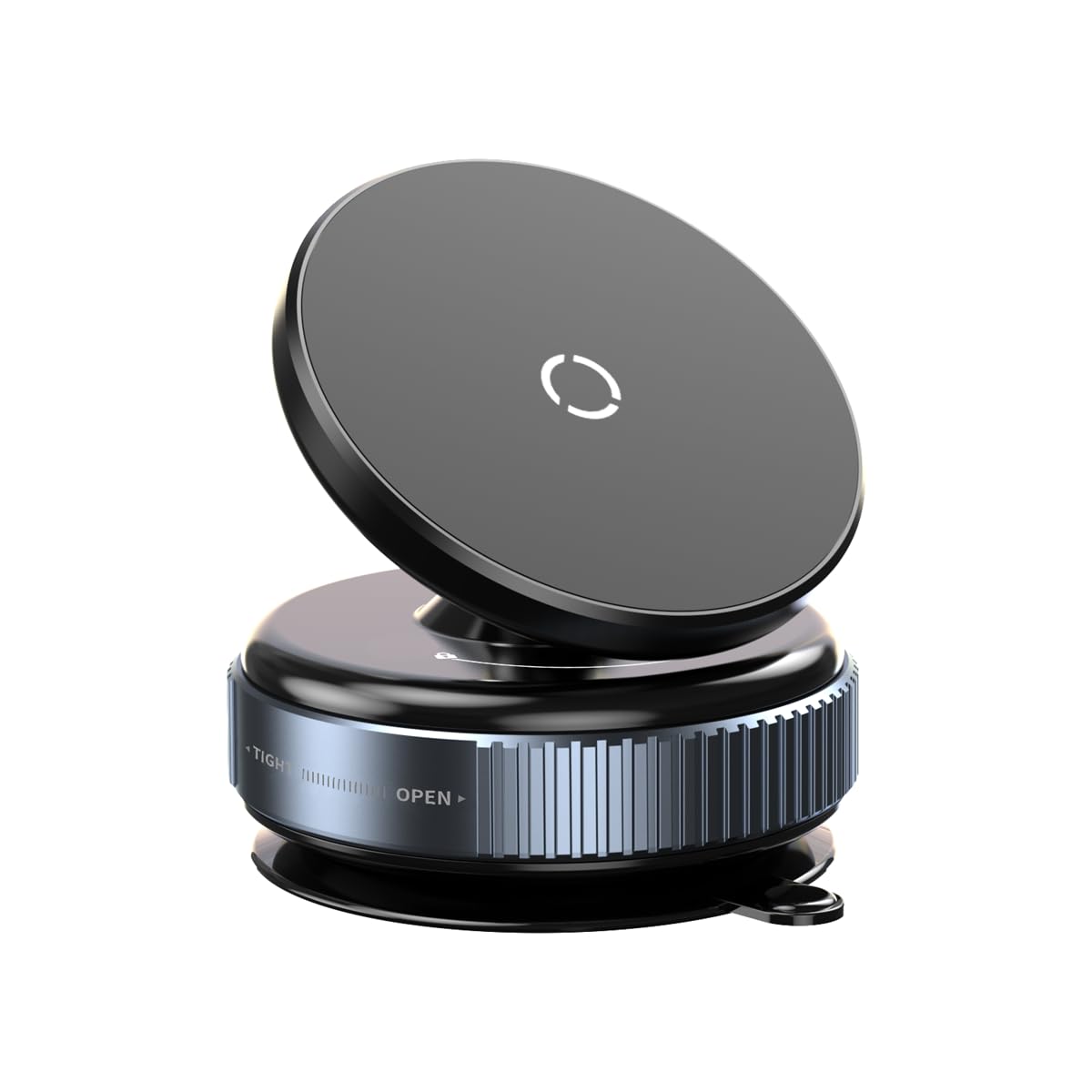 SANDHIX ENTERPRISE Vacuum Magnetic Car Phone Holder with Strong Suction & 360 Adjustable Arm, Powerful Magnet Phone Mount for Ca
