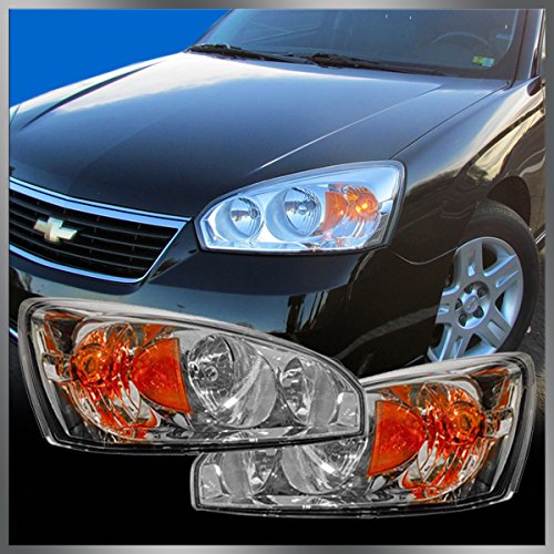 Trq Driver & Passenger Side Headlight Assembly Set Headlights Driver & Passenger Side Compatible With 2004-2008 Chevrolet Malibu