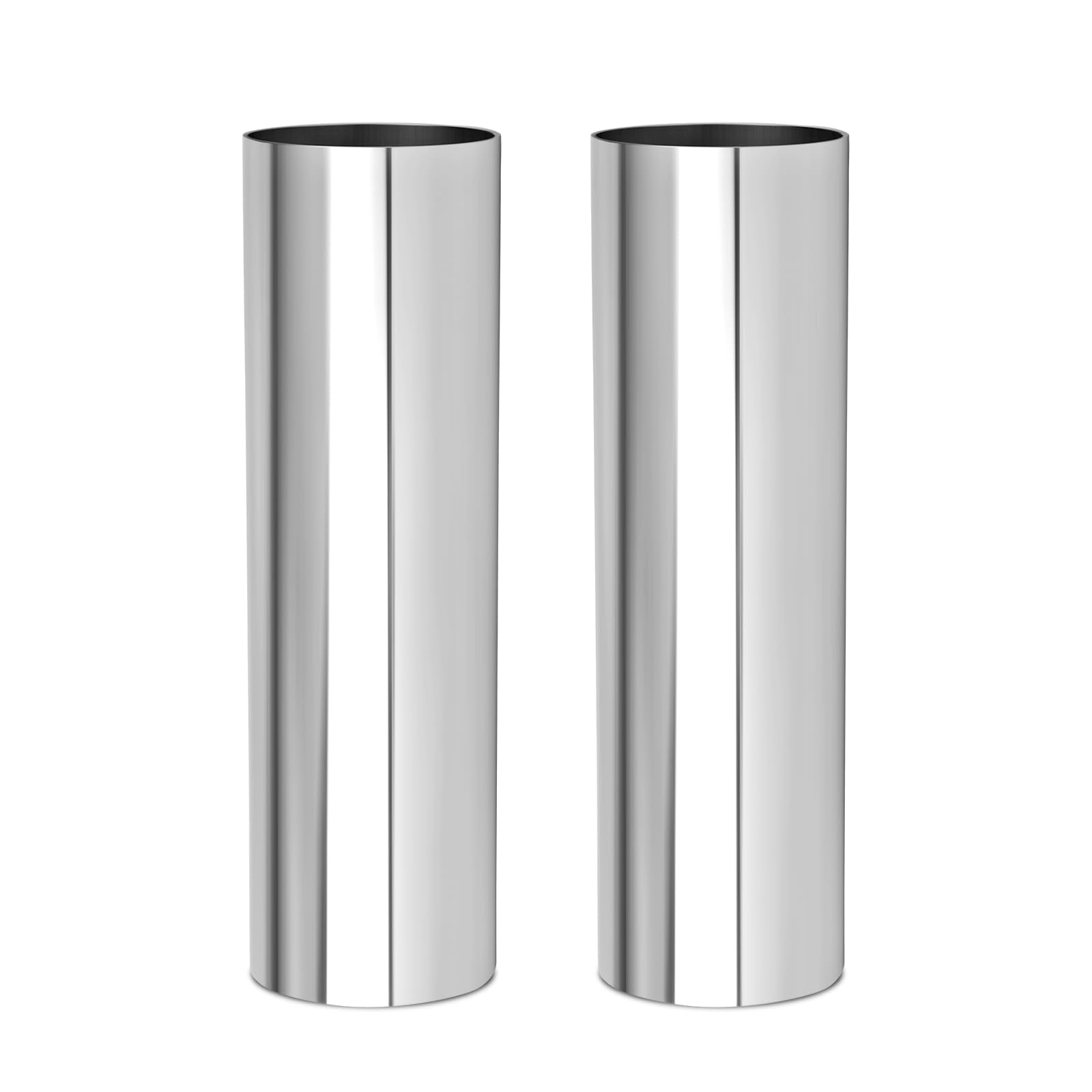 Gasher 2Pcs Aluminum Alloy Tube 4''Od Length 12   (300Mm) Intercooler Pipe For Intake And Cooling Systems