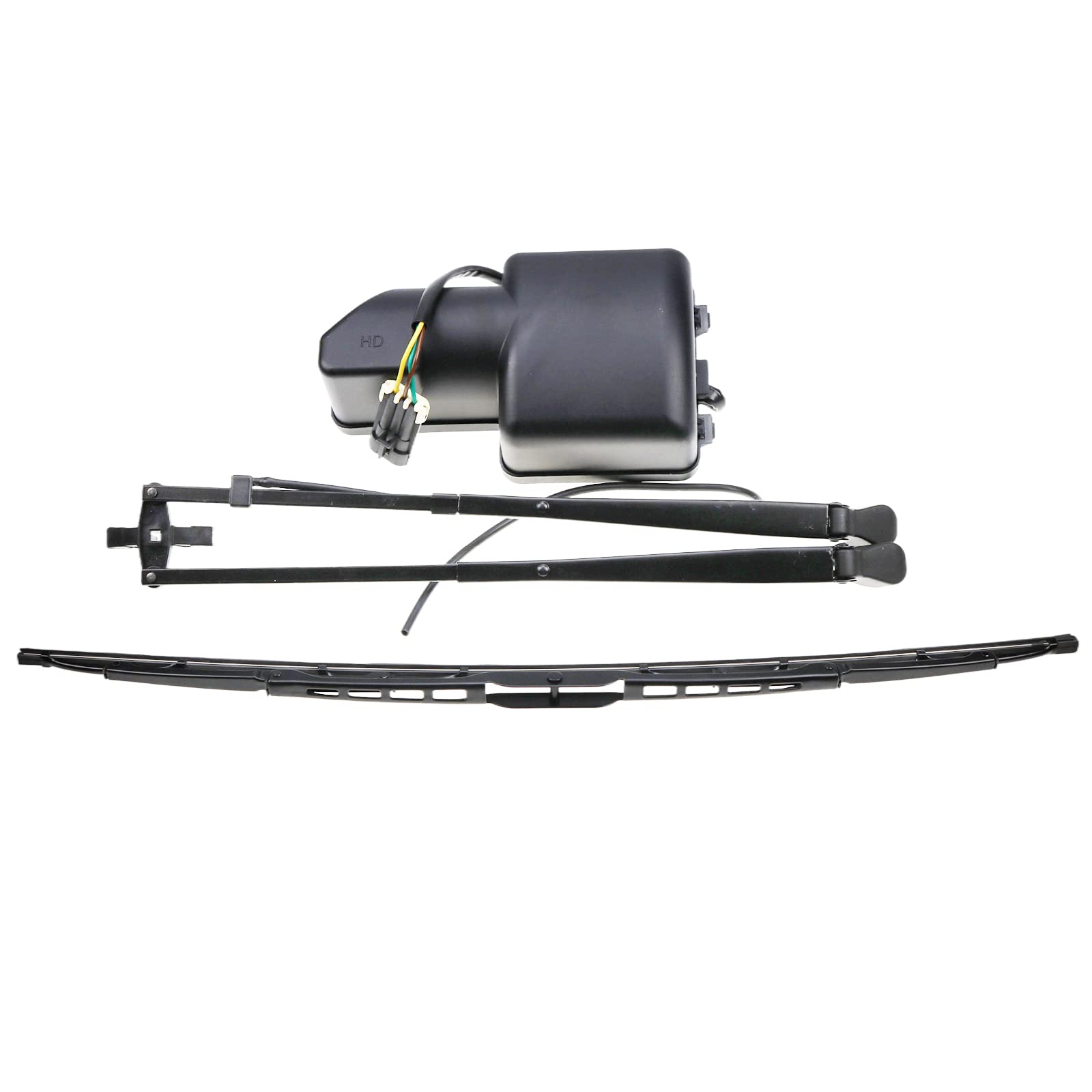 Ztuoauma Wiper Motor Arm Blade Kit 6679476 & 7324010 For Bobcat Skid Steers 751 753 763 773 863 864 873 883 963 T110 T140 T180 T190 T200 T250 T300 T320 S130 S150 S160 S175 S185 S205