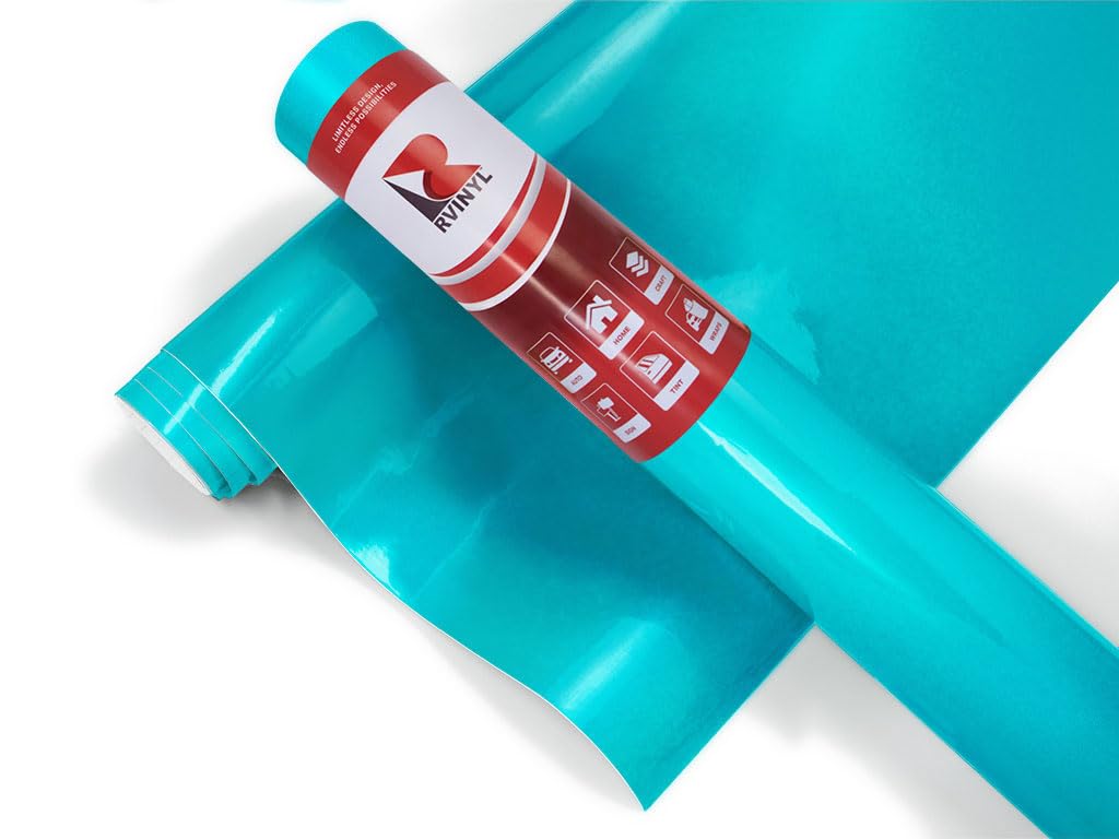 3M 1080 Series G356 Gloss Atomic Teal - 5Ft X 1Ft - 5Sq Ft - Dual Cast Thick Vinyl Car Wrapping Film - Vehicle Sheet Roll