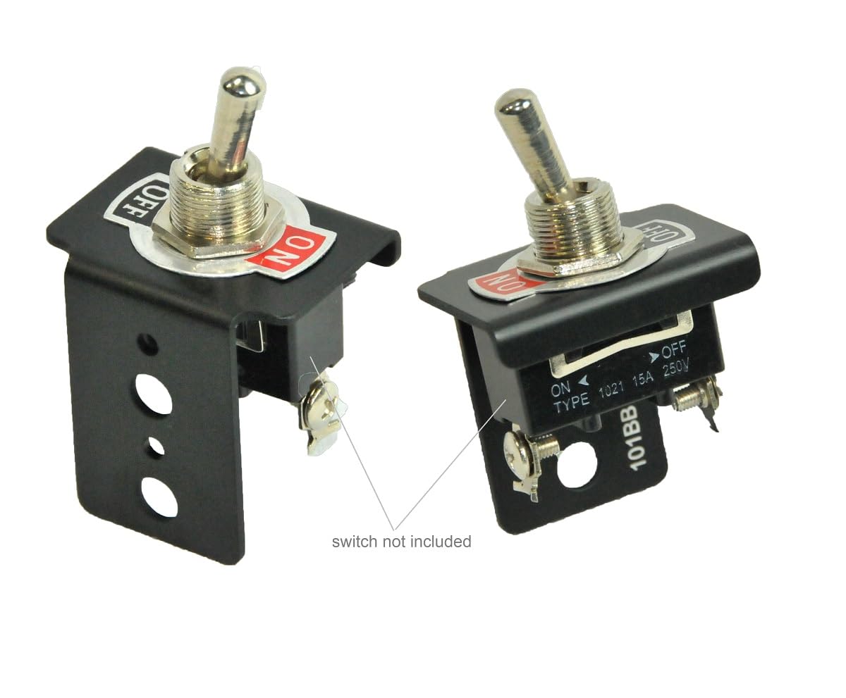 Bracket For Panel Mount Electrical Components Like Push Button Circuit Breaker, Toggle Switch, Led Indicator Panel Mount Connector, Fuse And More