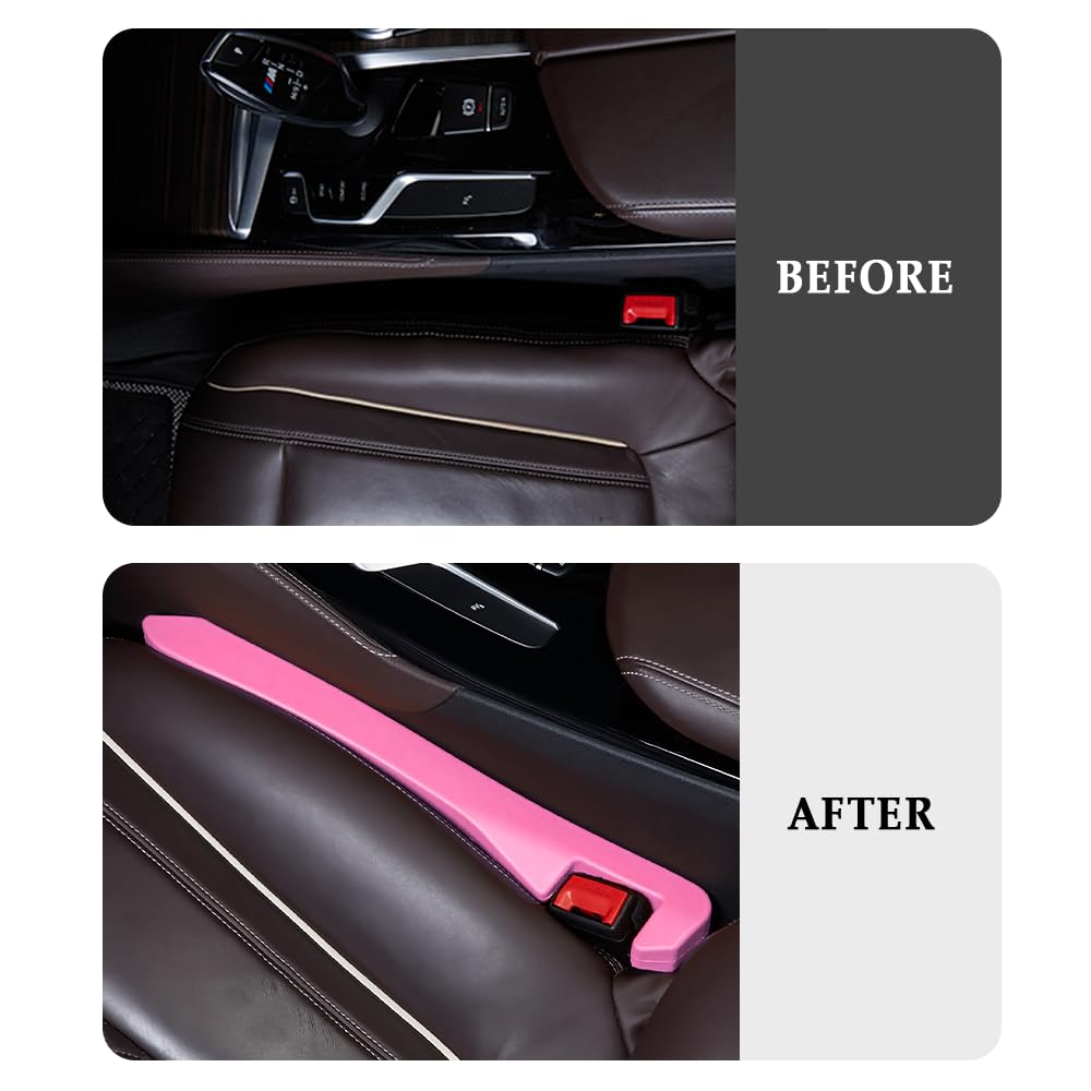 Ihotder 2Pcs Car Seat Gap Filler,Super Flexible Car Side Seat Gap Filler Car Interior Accessories,Universal Ccar Organizer Betwe