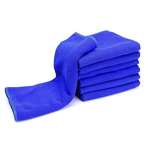 3NH 5pcs Large Microfibre Cleaning Cleanse Car Detailing Soft Cloths Wash Wipe Towel