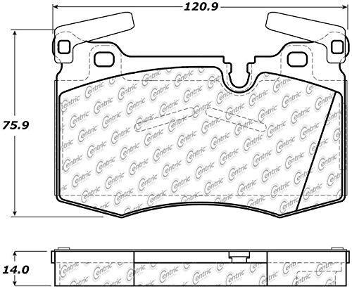Centric 104.14030 Posiquiet Semi Met Pads