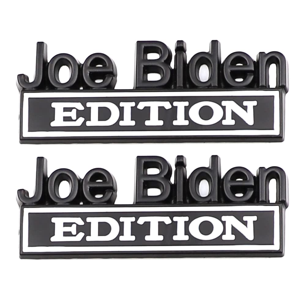 2 Pcs Joe Biden Edition Emblem Car Side Rear Front Hood Trunk Door Badge 3D Decal Sticker for Car Truck SUV CR-Edition CR-Editio