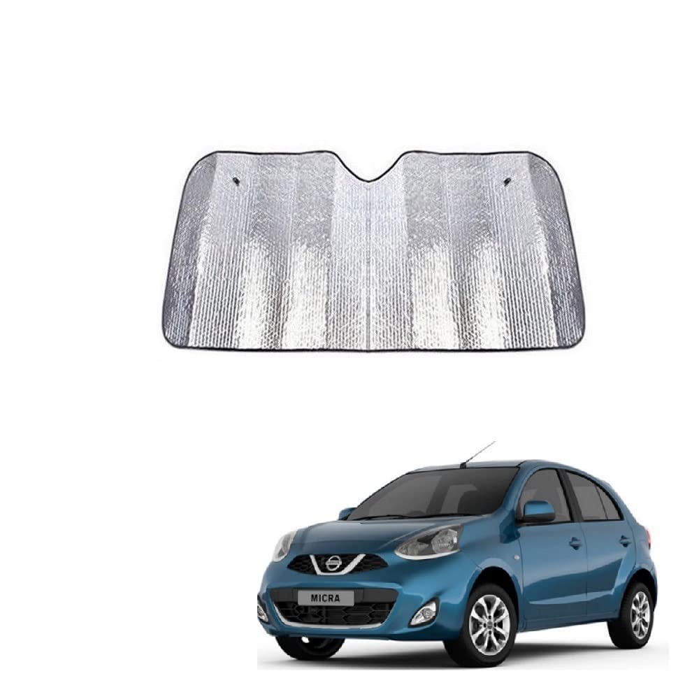 Car Windshield Silver Parking Foldable Sunshade for Heat Protection Useful on Front and Rear Windshield Glass Suitable for Nissa