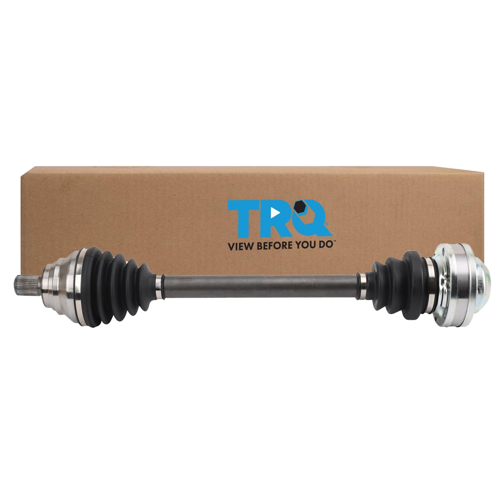 Trq Front Left Cv Axle Shaft Assembly Drivers Side Compatible With 06-17 A3 07-19 A3 Quattro 09-17 Cc 07-15 Eos 10-13 Golf 12-13
