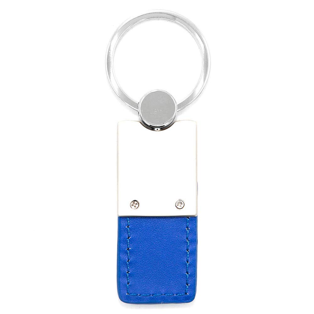 Au-Tomotive Gold Leather Key Ring For Ford Escape (Blue)