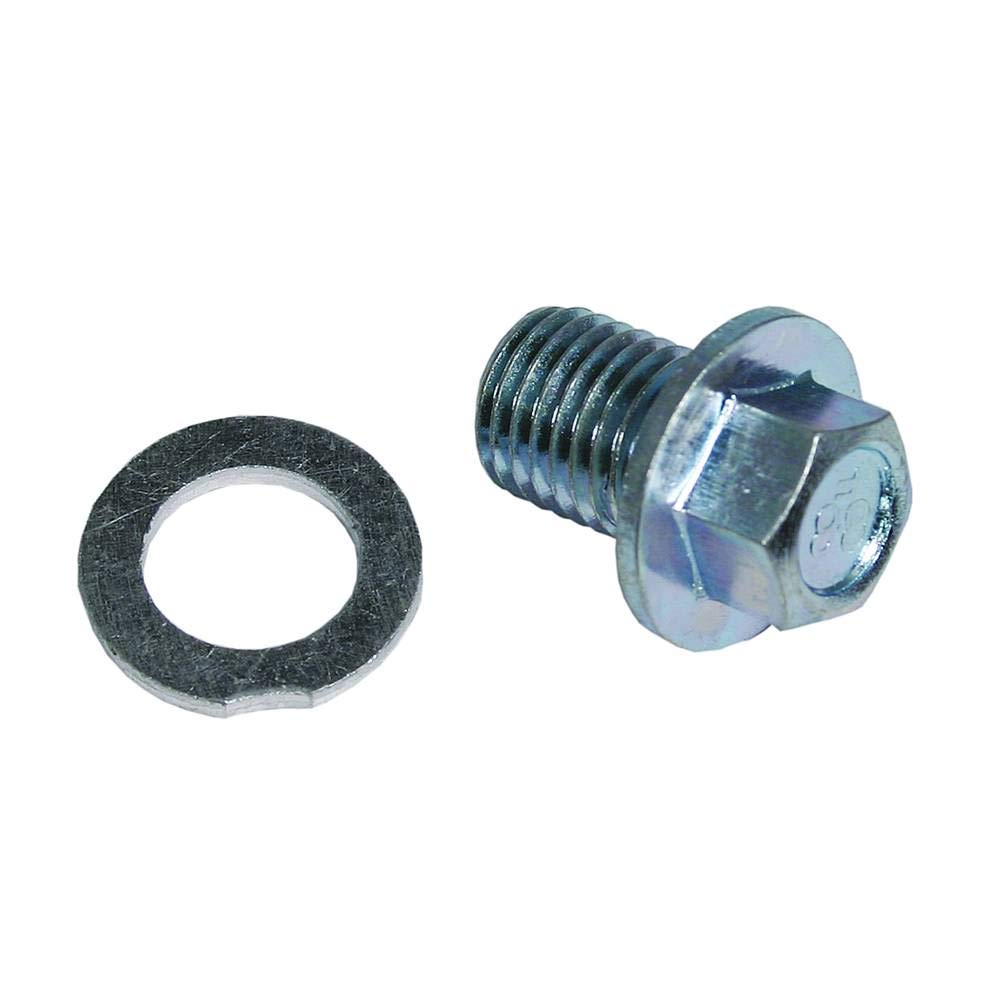 Stens 125-704 Oil Drain Plug, Replaces Honda 90131-896-650,Silver
