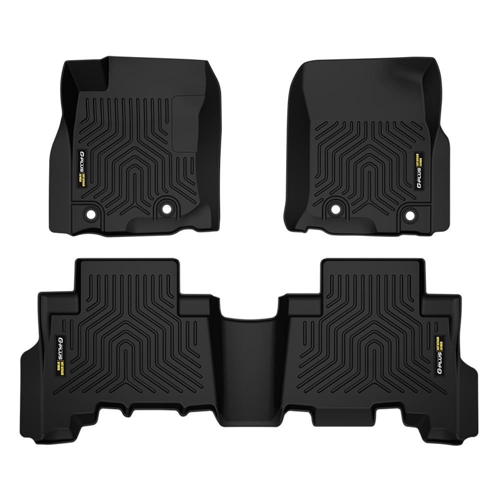 G-PLUS TPE 3PCS Floor Mats Compatible with Toyota 4Runner 2013-2023/Fit Lexus GX460 2014-2023 All Weather Full Cover Protection 