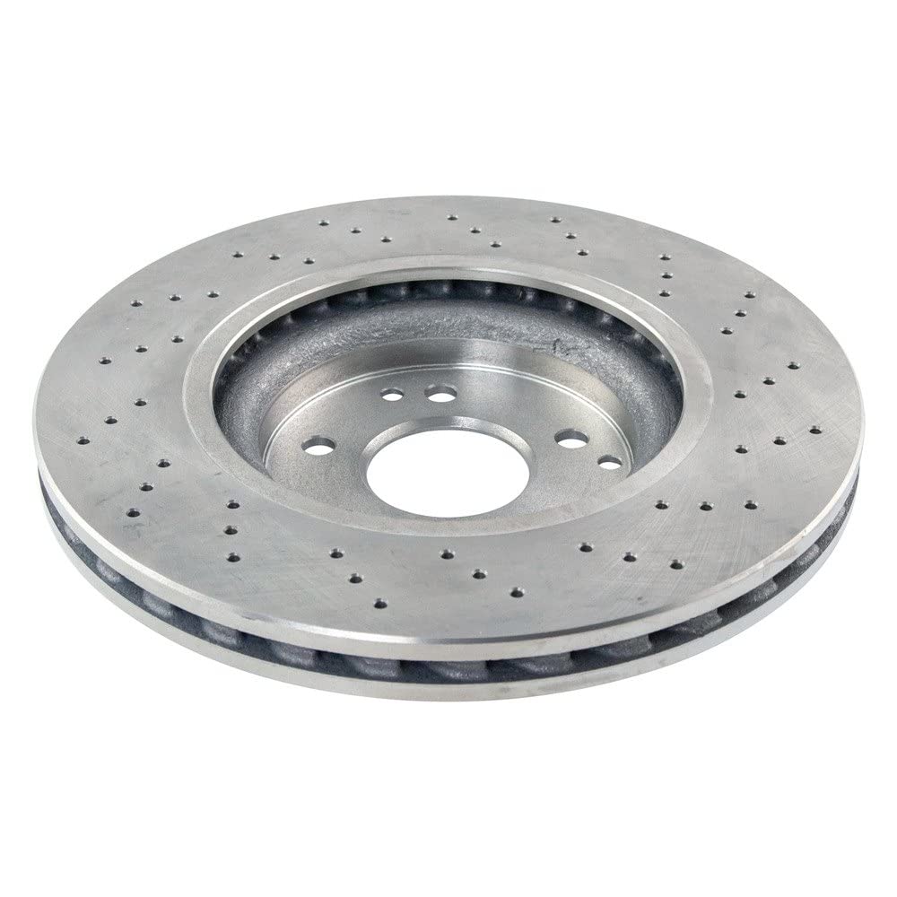 Trq Front Brake Rotors Set Vented Compatible With 2003-2007 Mercedes-Benz C230 2006-2007 C280 2001-2005 C320 2006-2009 Clk350 20