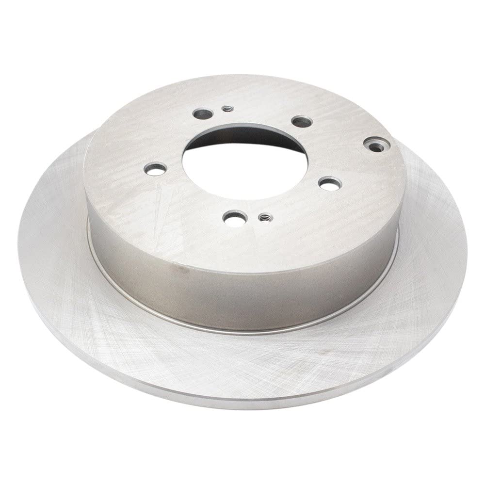 Trq Rear Brake Rotors Set Solid Compatible With 2009-2015 Mitsubishi Lancer 2008-2013 Outlander