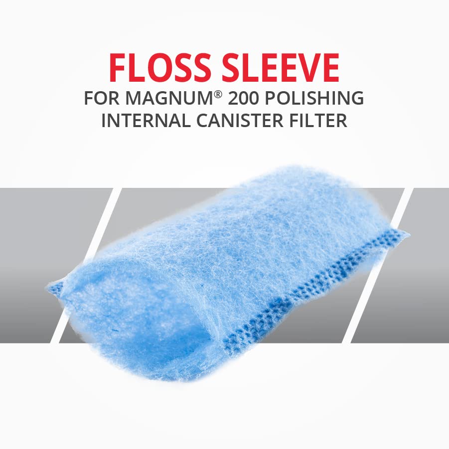 MarineLand Magnum 200 Polishing Internal Filter, 1 Count, Blue, Model AQ-78400, Traps Small Dirt Particles