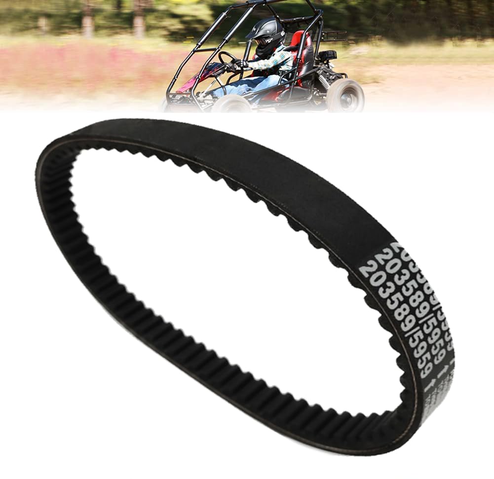Go Kart Belt 203589/5959 For Coleman Kt196 Drive Belt Qymoto 30 Series Torque Converter Belt Fits Manco 5959, Comet 203589 Asymmetrical Belt