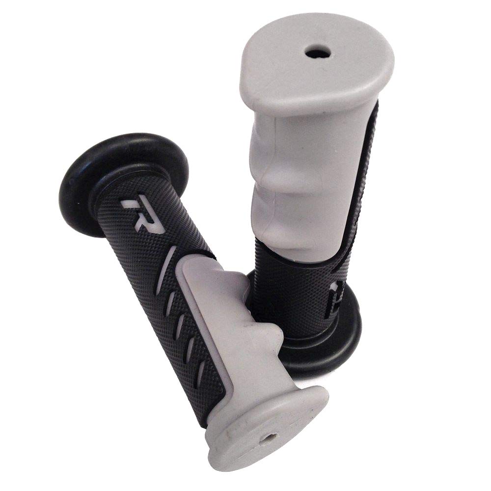 Httmt Xh4077- Atv Watercrafts Inchesr Inches Engraved Gel Grips Gray Compatible With Atv Quad Yamaha Kawasaki Polaris Seadoo Bombardier Jet Ski Foreman Recon Rincon