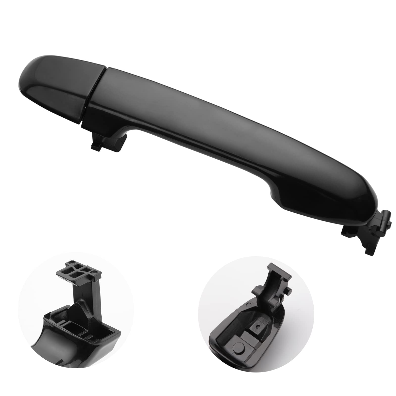 Front Rear Left Drive & Right Passenger Side Exterior Door Handle Set For Toyota Camry 2012-2017,Replaces 6921106090,Black,Pack Of 4