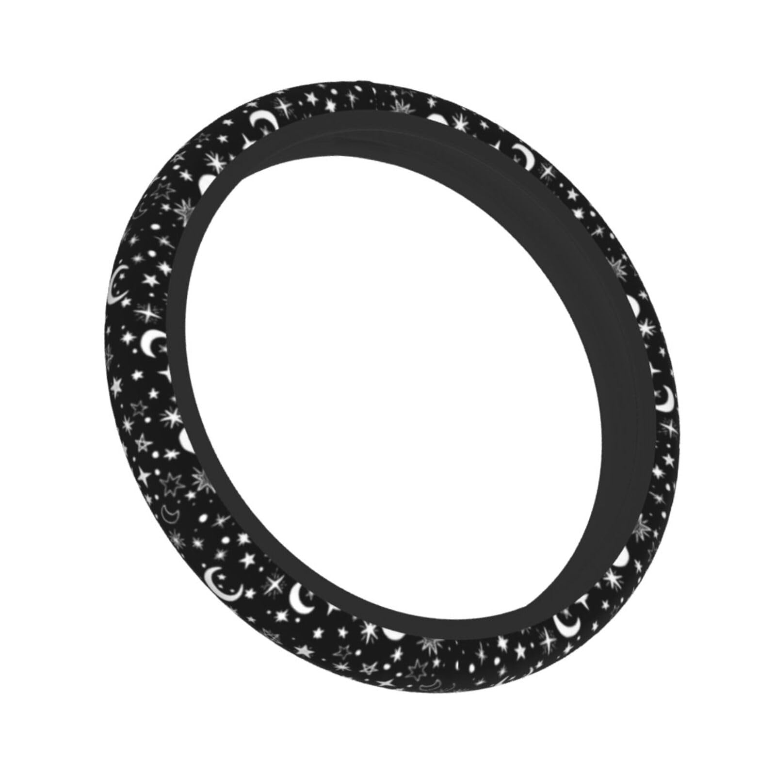 Moon And Star Steering Wheel Cover Car Accessories Cute For Women Girls Girly Universal 15 Inch Neoprene Auto Interior Decor Anti Slip Car Truck Protector