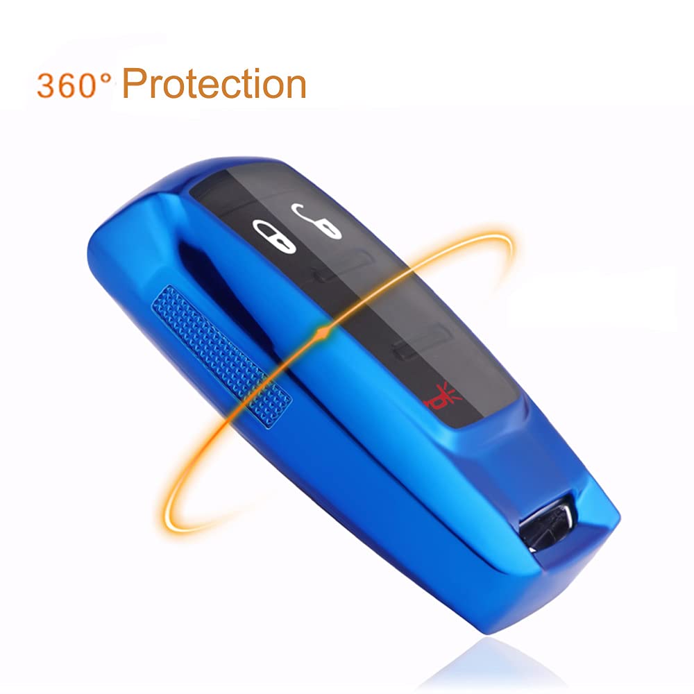 Tpu Case 360 Degree Tpu Protection Smart Keyless Entry Holder Remote Key Fob Cover Fit For 2021 2020 2019 Dodge Ram 1500 5B Rubb