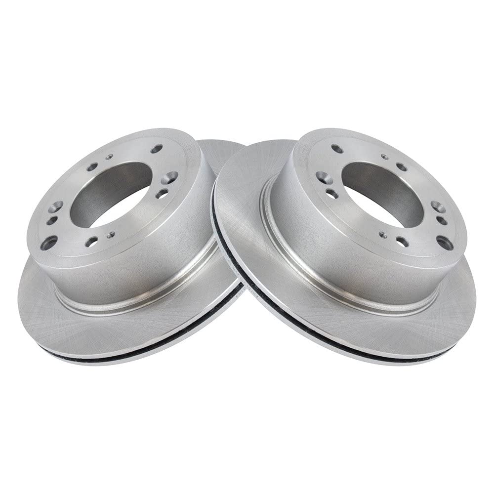 Trq Rear Brake Rotors Set Vented Compatible With 2003-2006 Kia Sorento