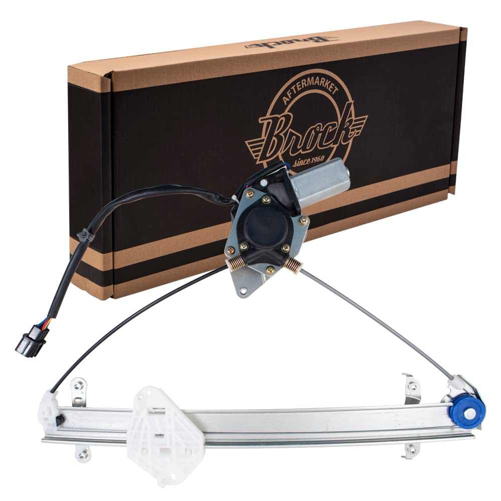 Brock Replacement Drivers Front Power Window Lift Regulator W/Motor 6 Pin Connector Assembly Compatible With 10-14 Legacy Outback 61041Aj03B