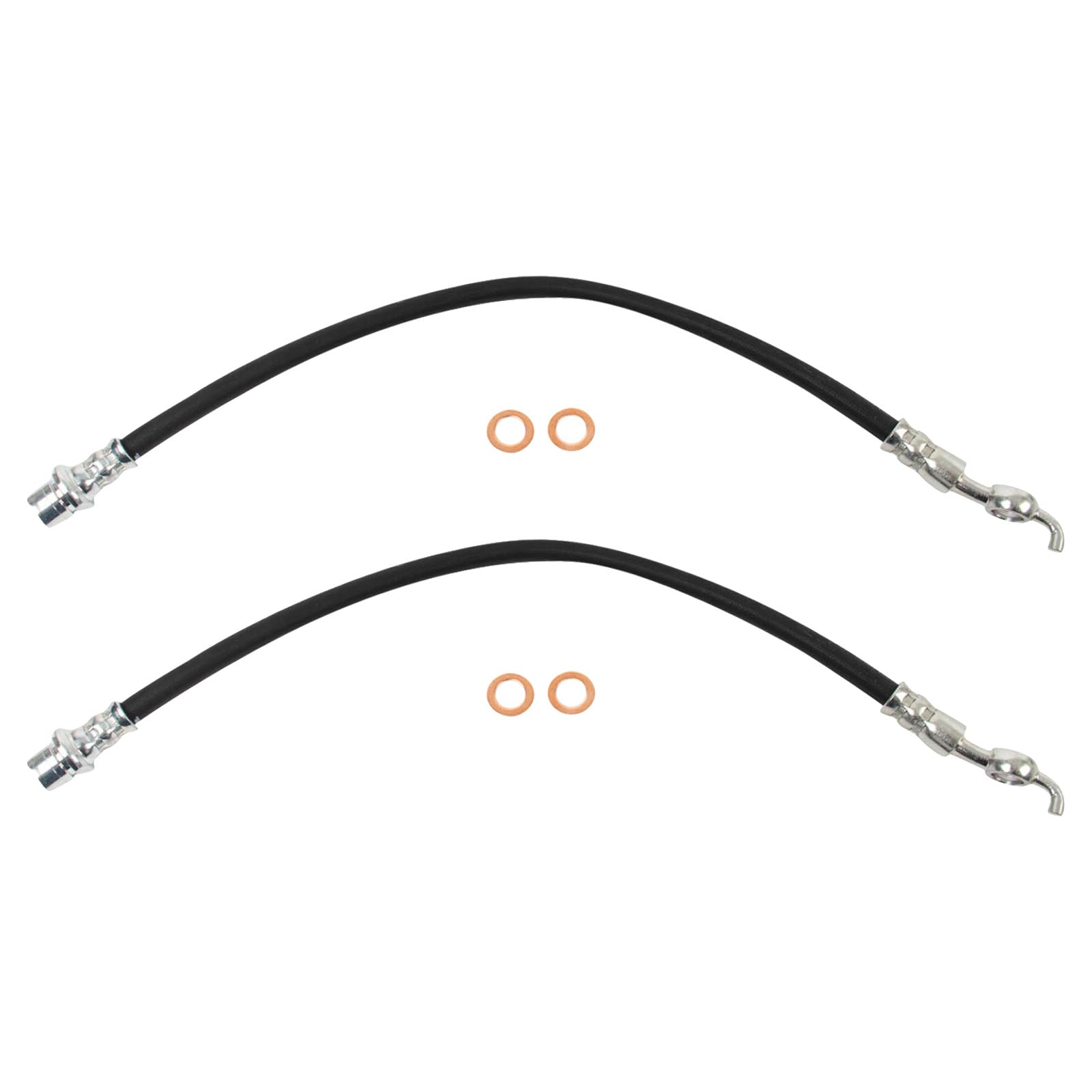 Trq Rear Brake Hose Set Compatible With 2006-2015 Lexus Is250 Is350