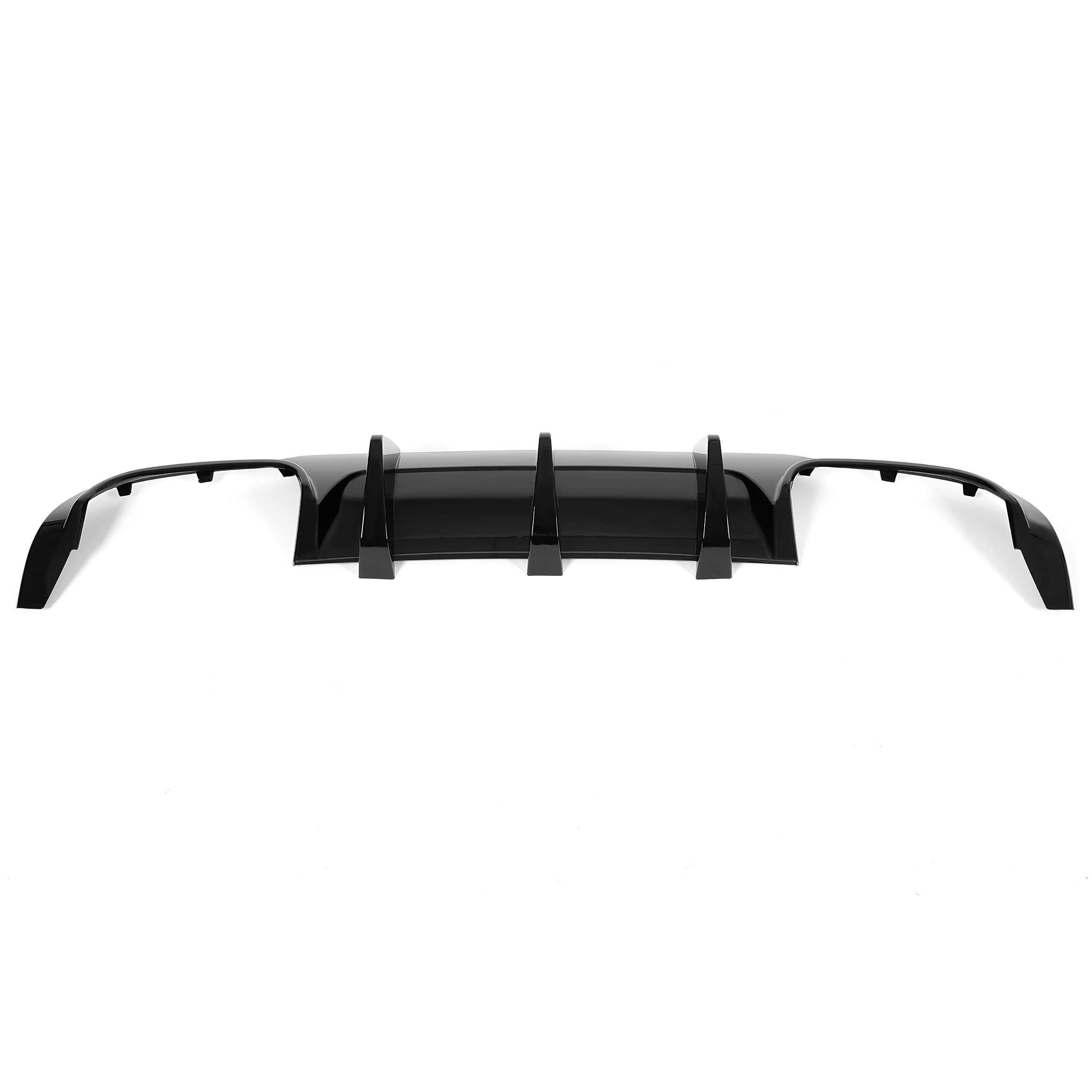 HECASA Rear Diffuser Compatible with 2012-2014 Mercedes Benz W204 C250 C300 C63 AMG Sedan/Coupe Lower Lip Bumper Protector Gloss