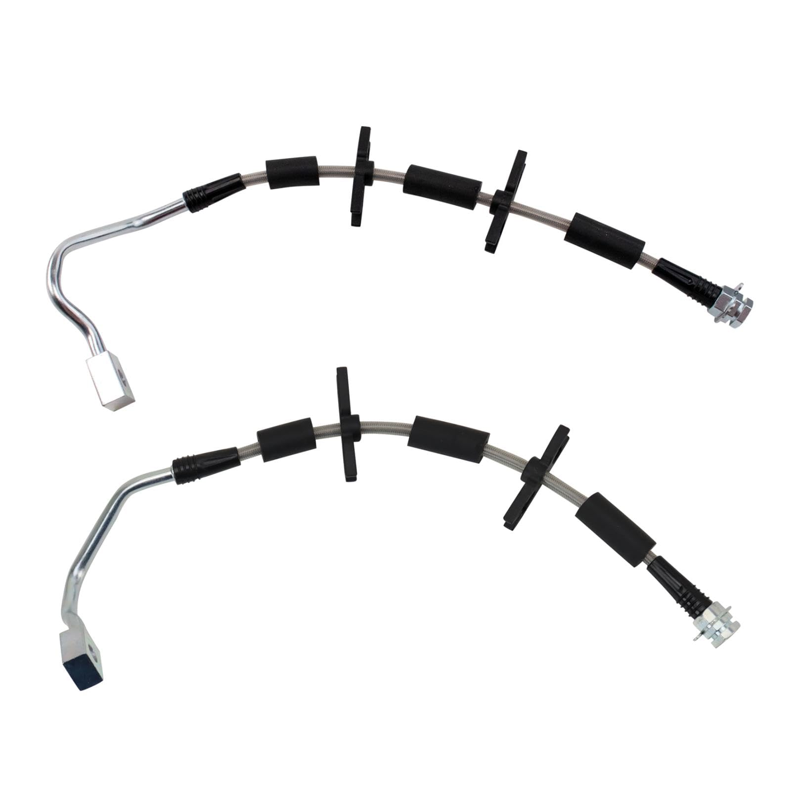 Trq Front Performance Brake Hose Set Compatible With 2004-2005 Ford F-150