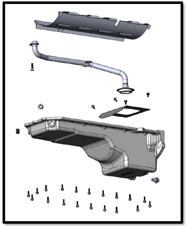 Holley 302-75 Gen Iii Hemi Engine Swap Oil Pan - Rear Sump Non Vvt - Natural Finish