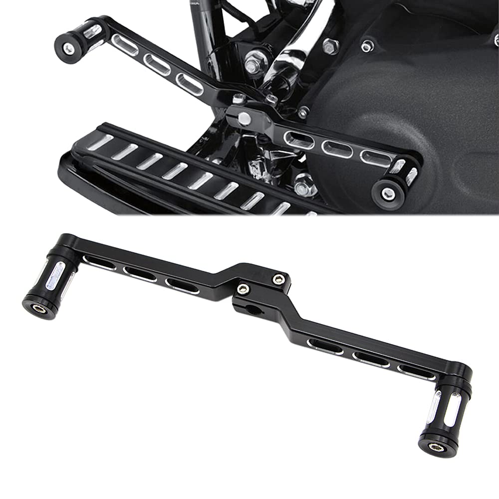 Dreamseek Motorcycle Heel Toe Gear Shift Lever + Shift Peg For Harley Fl Softail/Touring Electra Glide Road King Road Glide Flhx Street Glide/Tri Glide Trikes Shifter Levers (Black)