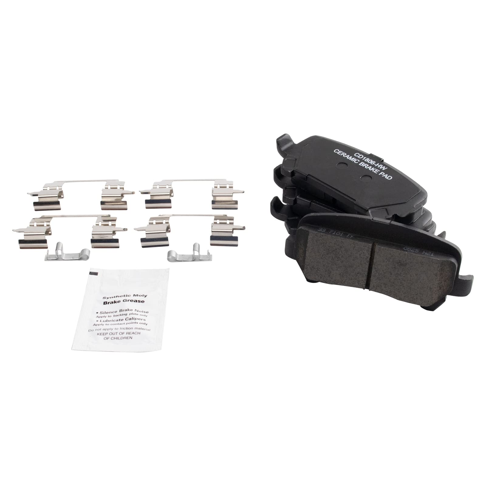 Trq Rear Brake Pad & Rotor Kit Brake Pads Brake Rotor Ceramic Premium G-Coated Compatible With 2015-2019 Chevrolet Colorado Gmc