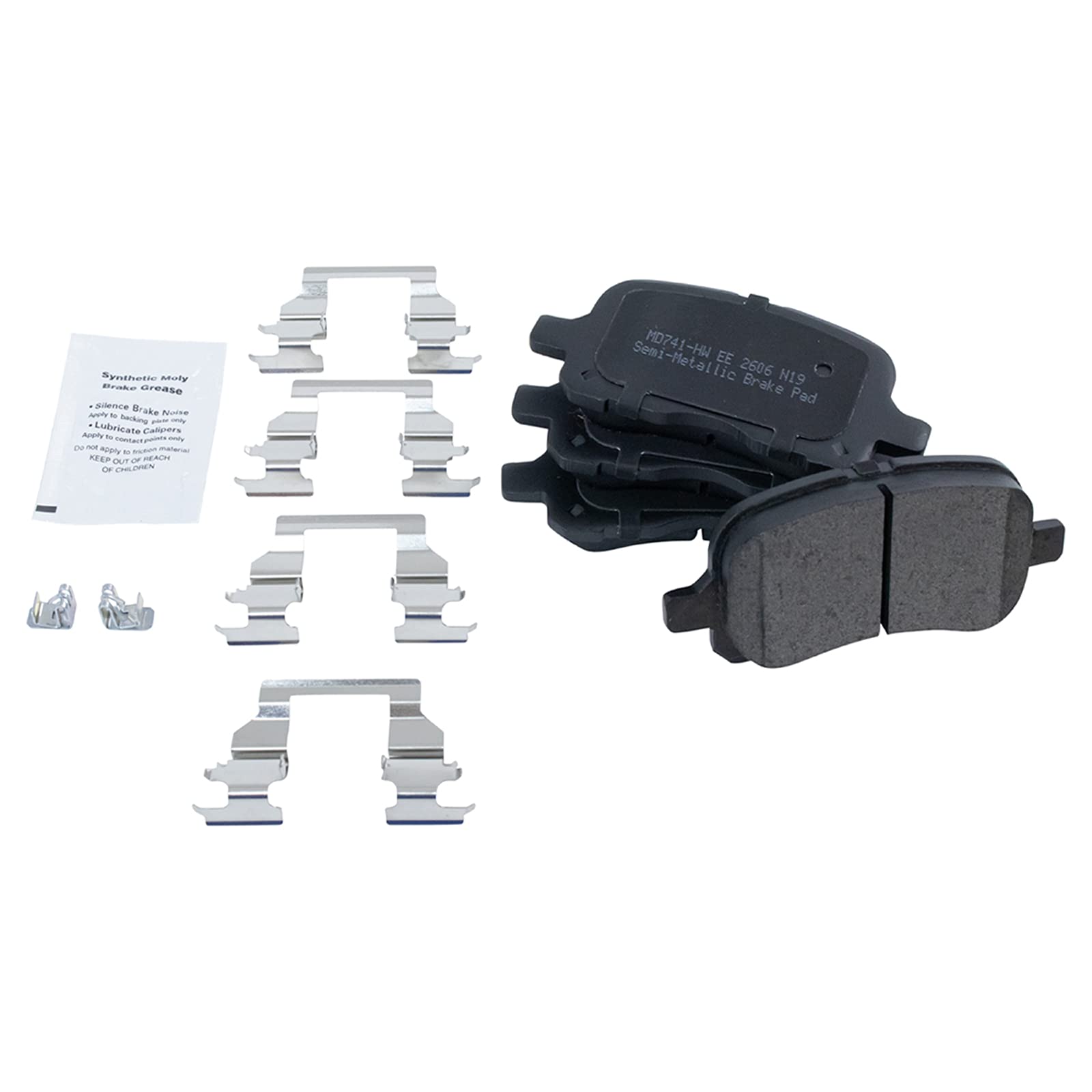 Trq Front Brake Pad & Rotor Kit Brake Pads Brake Rotor Semi-Metallic Compatible With 1998-2002 Chevrolet Prizm Toyota Corolla