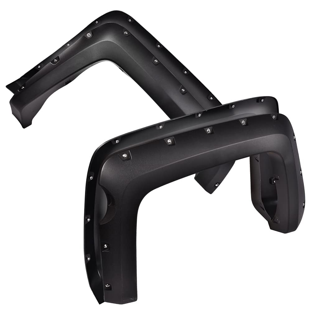 G-PLUS Fender Flares, Compatible with 2014-2018 Chevy Silverado 2500HD/3500HD, (Fit Fleetside with 69.3'' Short Bed Crew Cab Mod