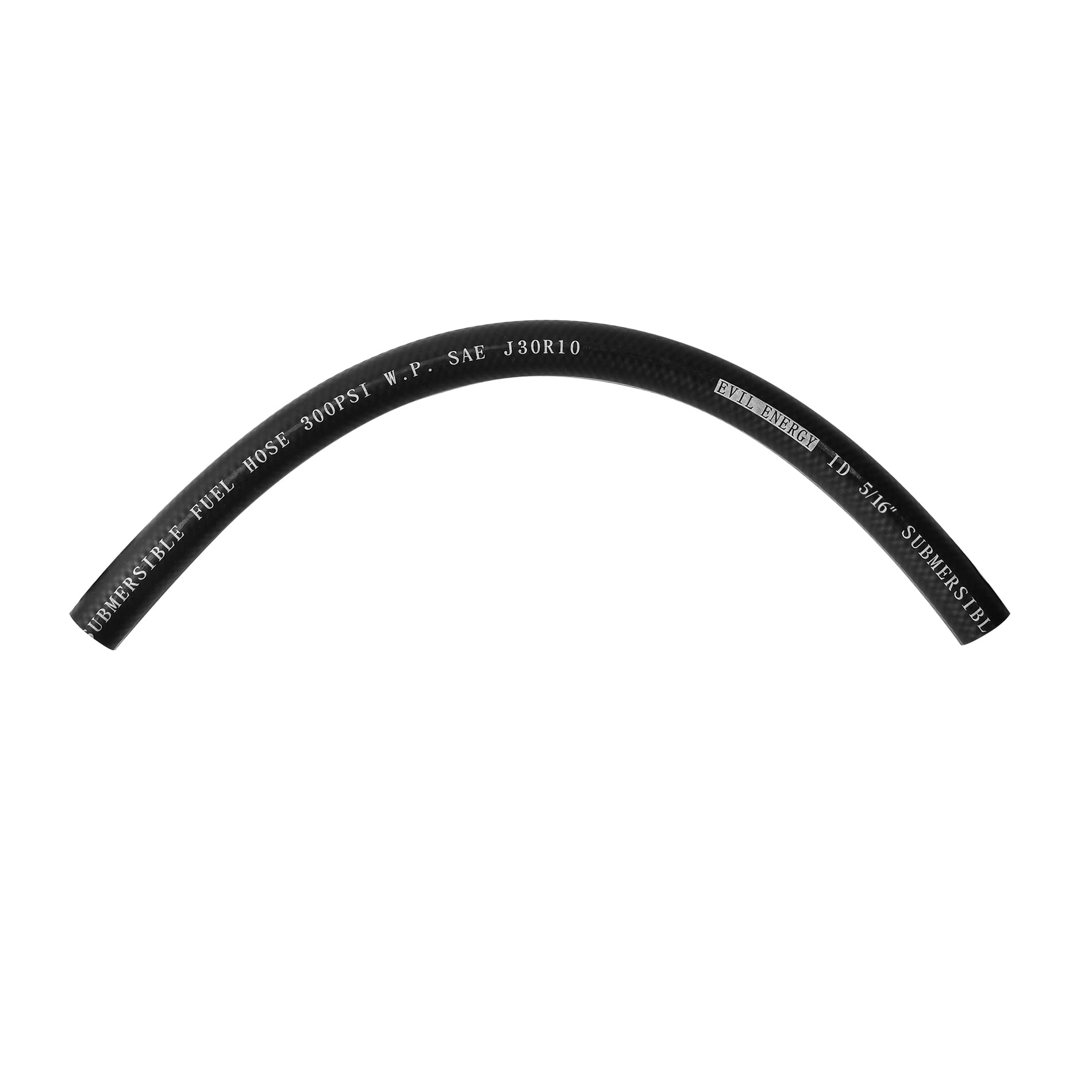 Evil Energy 5/16'' Submersible Fuel Hose E85 In Tank Line Sae 30R10 For Automotive Fuel Systems 1Ft 300Psi