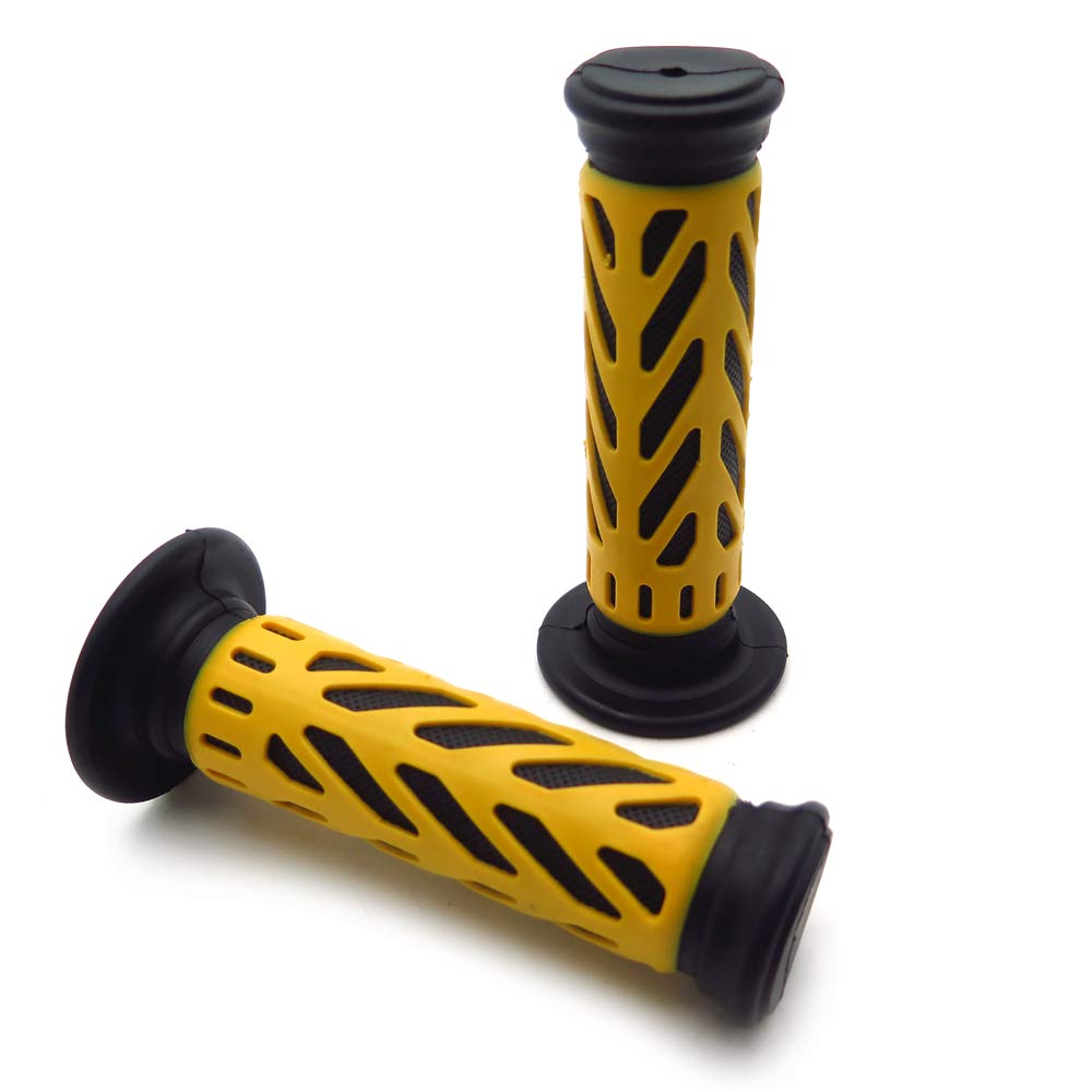 Atv Watercraft Web Gel Style H Grips Yellow Compatible With Atv Quad Bombardier Jet Ski Atv Recon Rincon Brute Force Prairie Atv