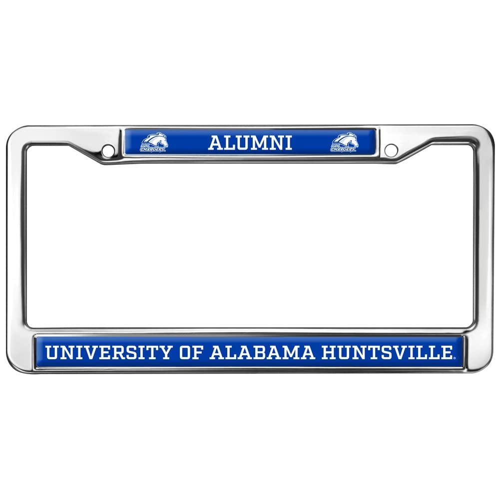 Alabama Huntsville Alumni Logo Full Size Standard License Plate Metal Frame