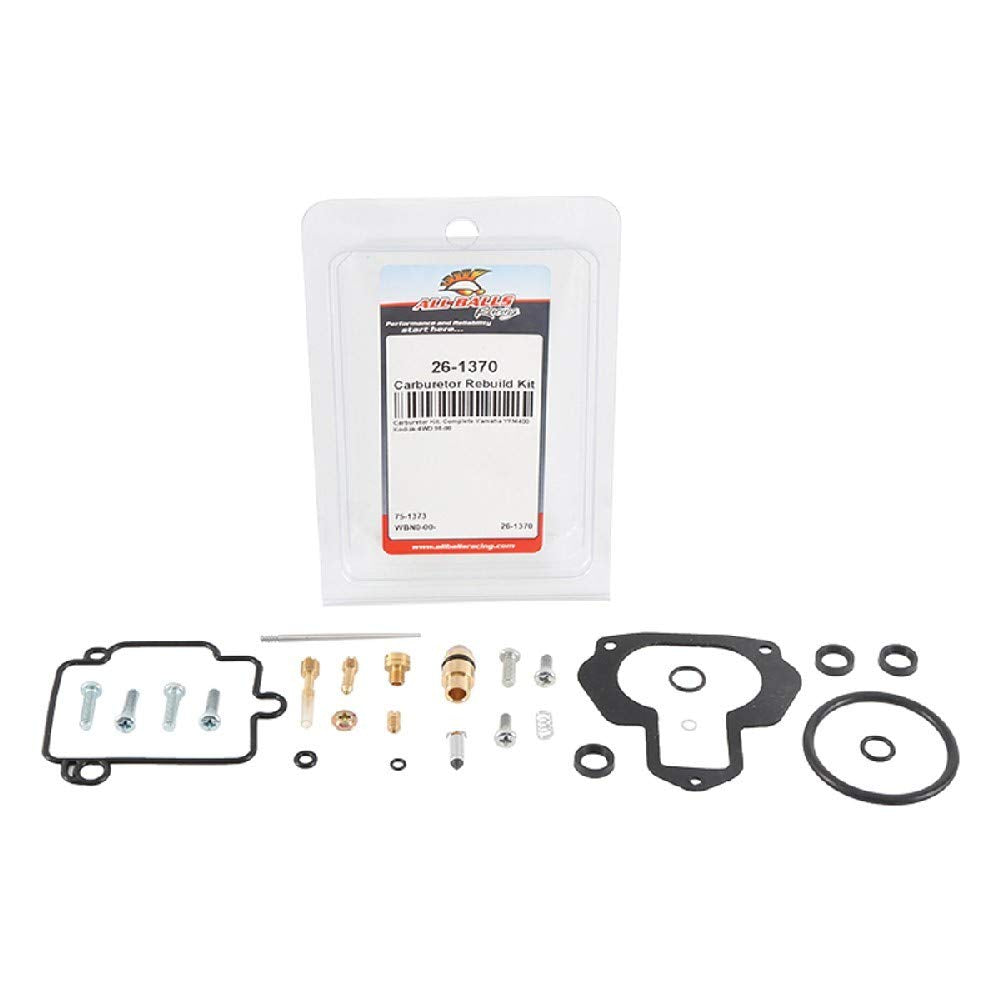 All Balls 26-1370 Carburetor Repair Kit (26-1370 Yamaha YFM400 Kodiak 2x4/4x4 1996-1998)