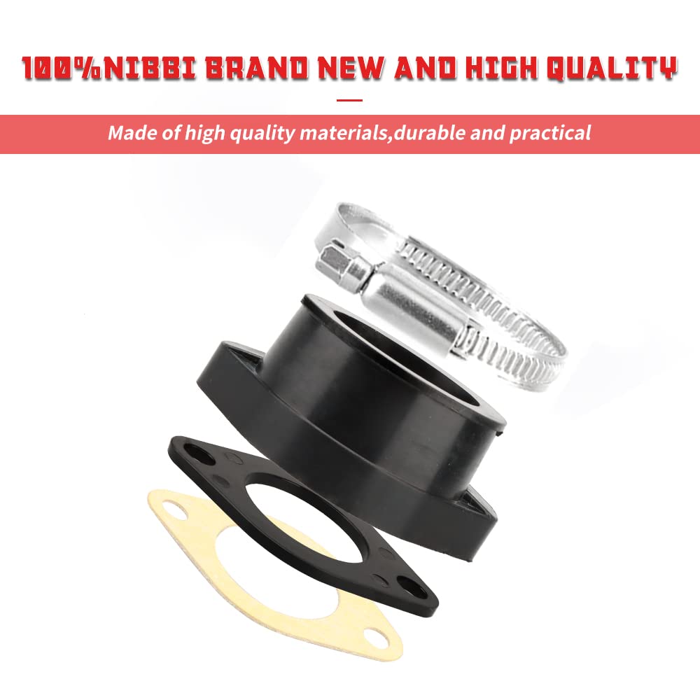 NIBBI Racing Parts Motorcycle 125CC Air Intake Manifold 33mm Carburetor Manifold Carburetor Adapter Manifold Adapter Intake Mani