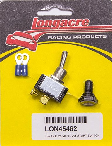 Longacre 45462 Toggle Switch Starter Momentary 40 Amp 12V Weatherproof Cover